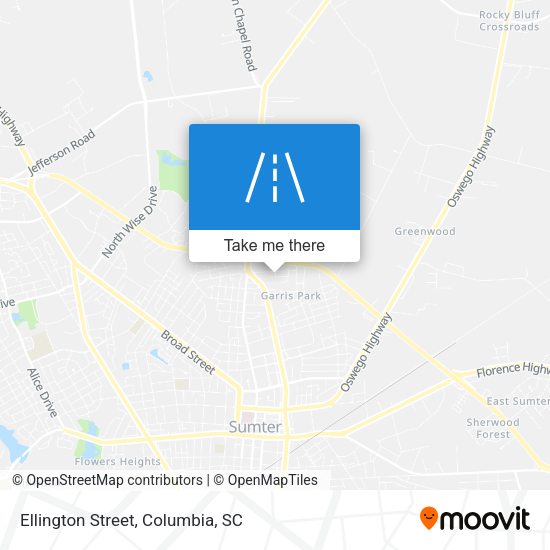 Ellington Street map