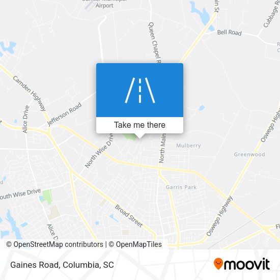 Mapa de Gaines Road