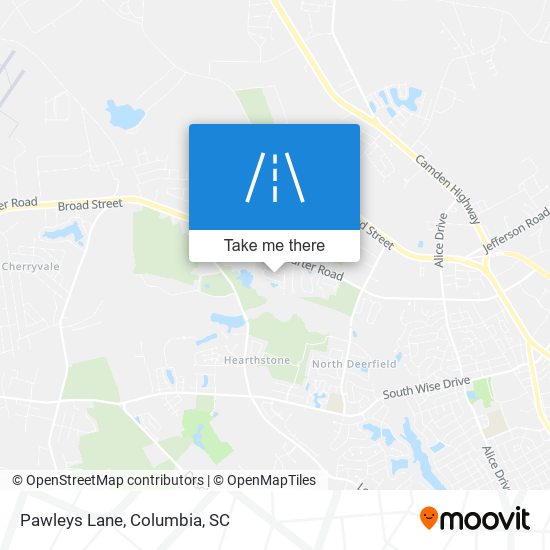 Pawleys Lane map