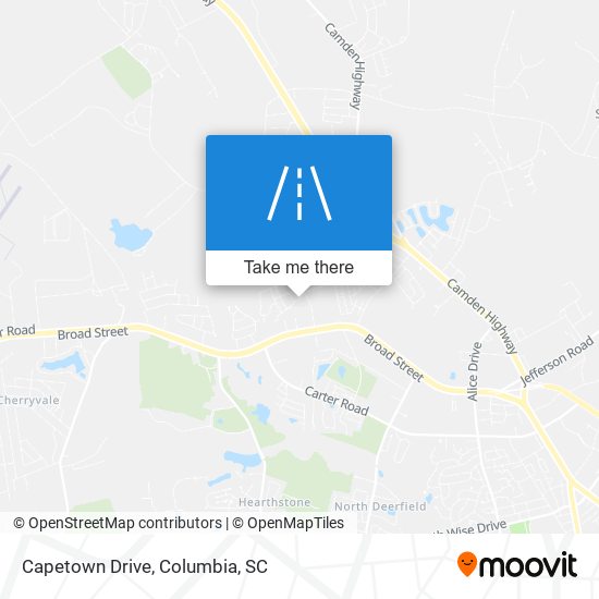 Capetown Drive map