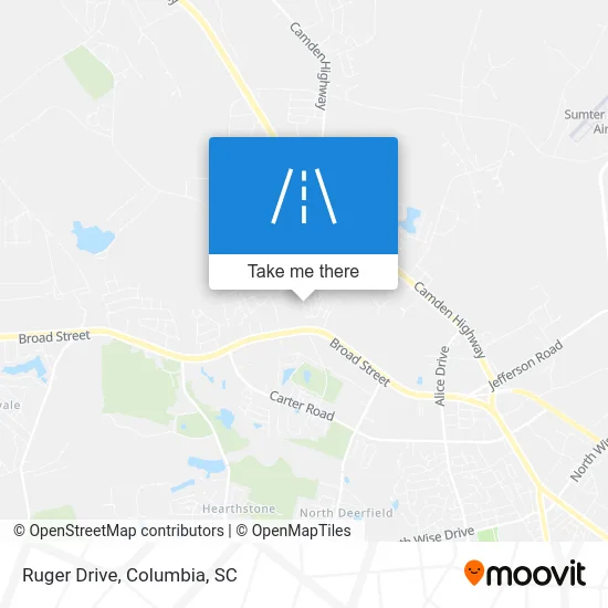 Ruger Drive map