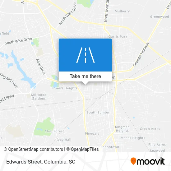 Edwards Street map