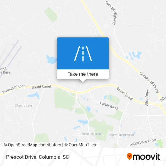 Prescot Drive map