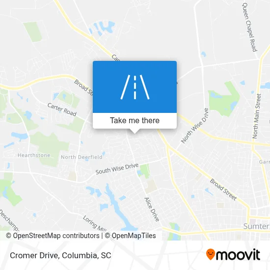Cromer Drive map