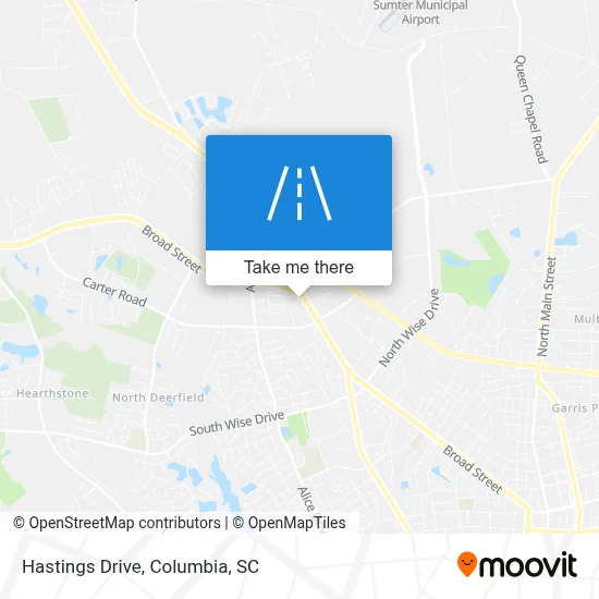 Hastings Drive map