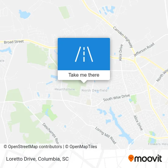 Loretto Drive map