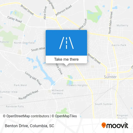 Benton Drive map
