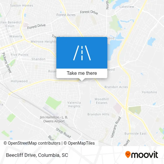 Beecliff Drive map