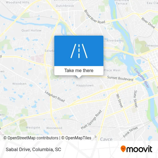 Sabal Drive map