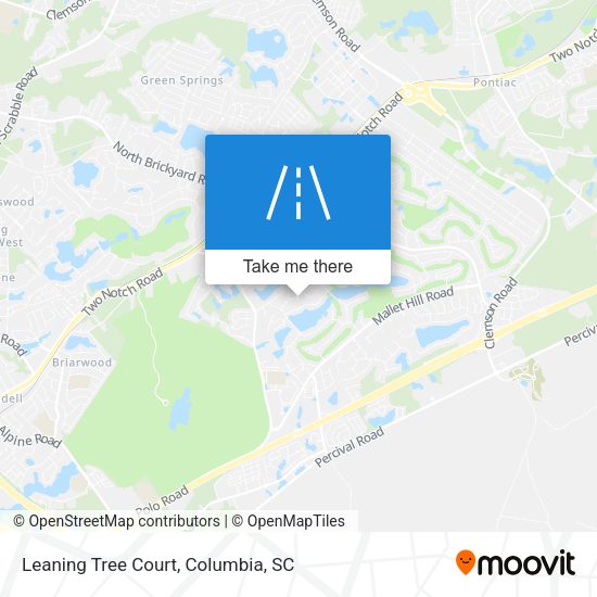 Leaning Tree Court map