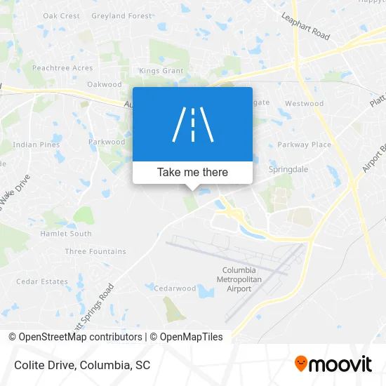 Colite Drive map