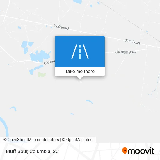 Bluff Spur map