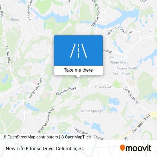 New Life Fitness Drive map