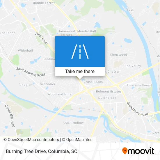 Burning Tree Drive map