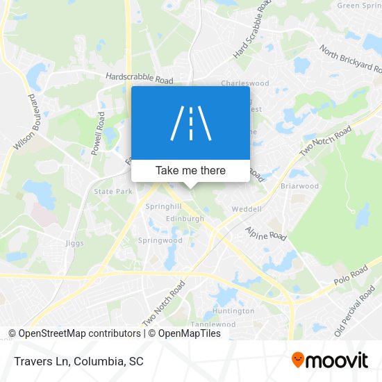 Mapa de Travers Ln