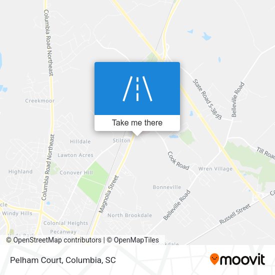 Mapa de Pelham Court