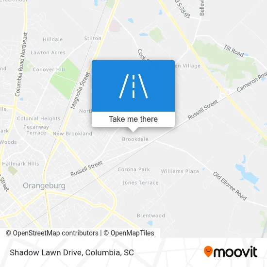 Shadow Lawn Drive map