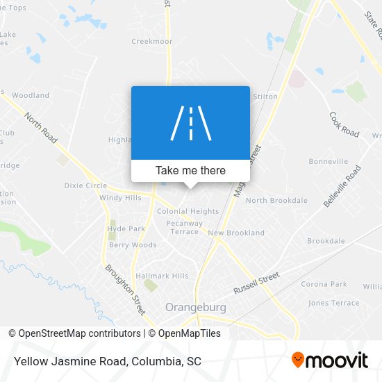 Mapa de Yellow Jasmine Road