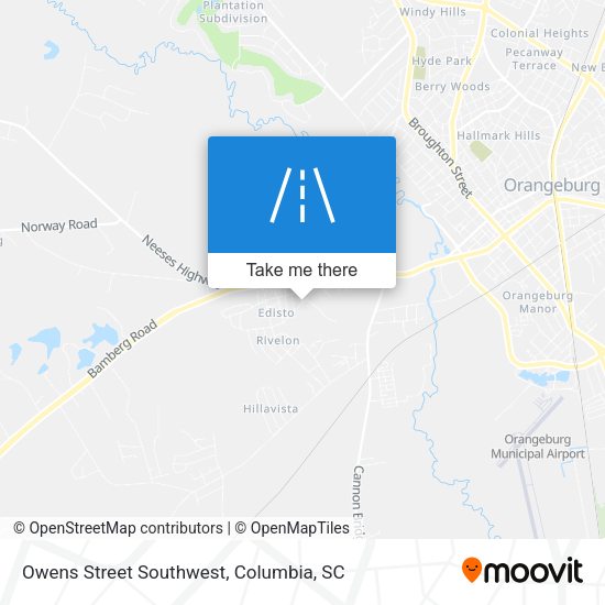 Mapa de Owens Street Southwest