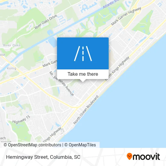 Hemingway Street map