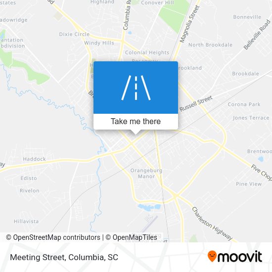 Mapa de Meeting Street