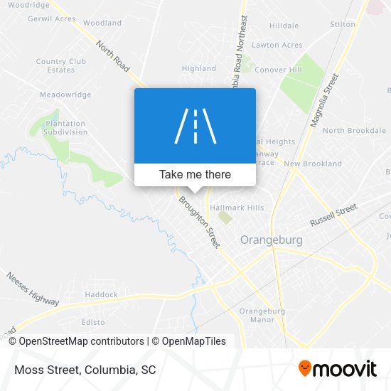 Mapa de Moss Street