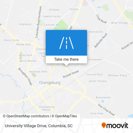 Mapa de University Village Drive