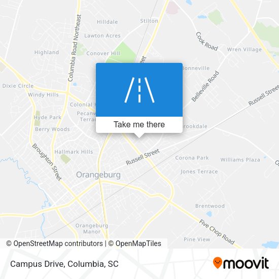 Mapa de Campus Drive