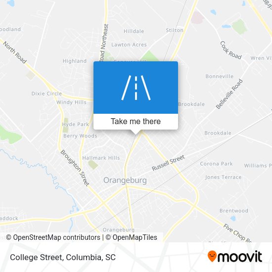 Mapa de College Street