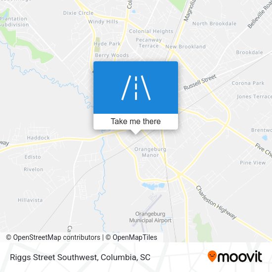 Riggs Street Southwest map