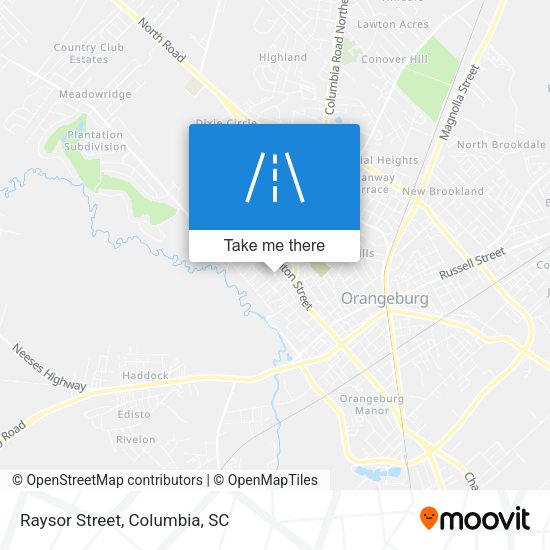 Mapa de Raysor Street