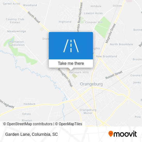 Mapa de Garden Lane
