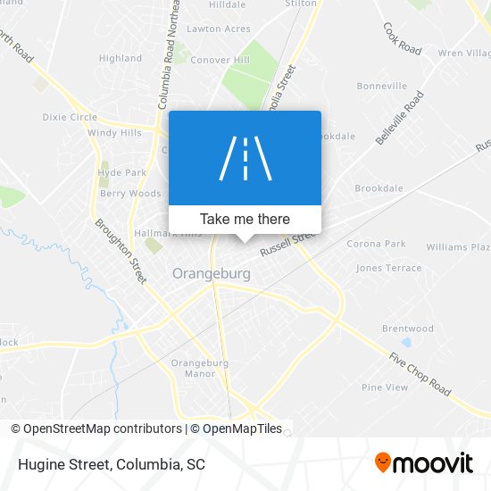 Hugine Street map