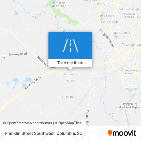 Franklin Street Southwest map