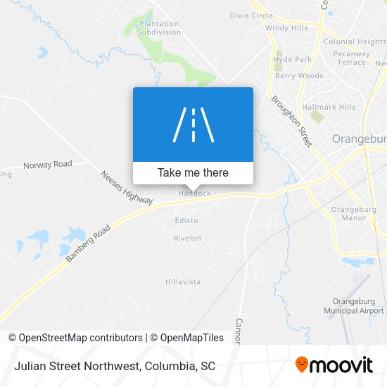 Julian Street Northwest map