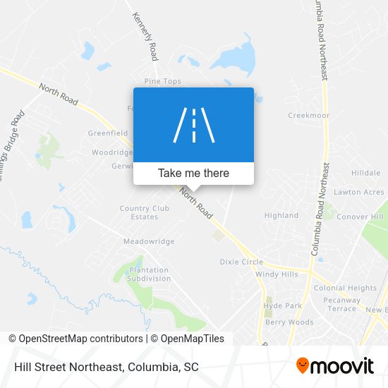 Hill Street Northeast map