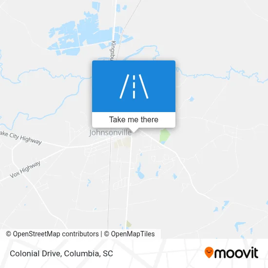 Colonial Drive map