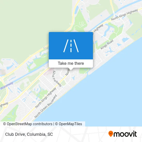 Club Drive map