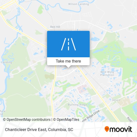 Chanticleer Drive East map