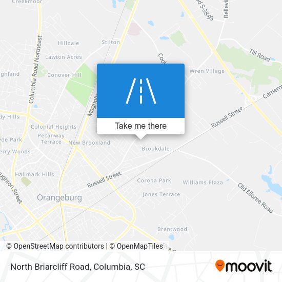 North Briarcliff Road map