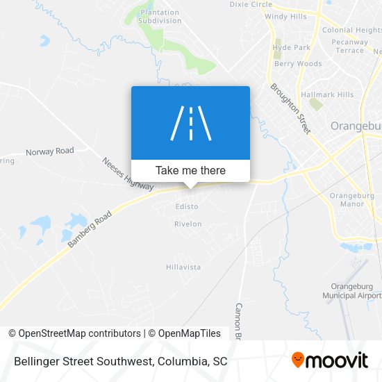 Mapa de Bellinger Street Southwest