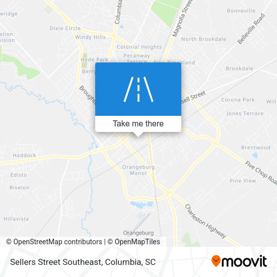 Sellers Street Southeast map
