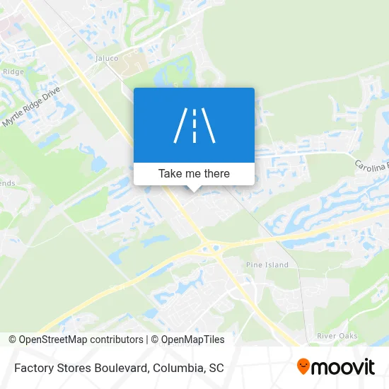 Factory Stores Boulevard map