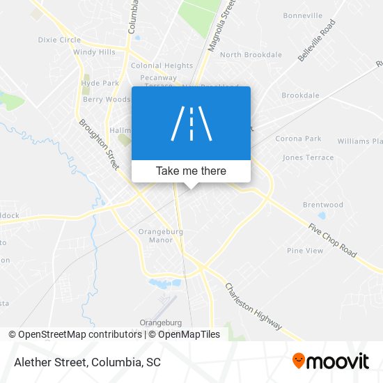Alether Street map