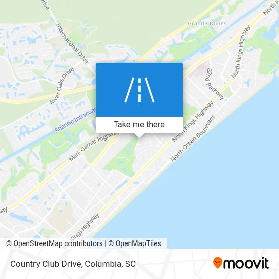 Country Club Drive map