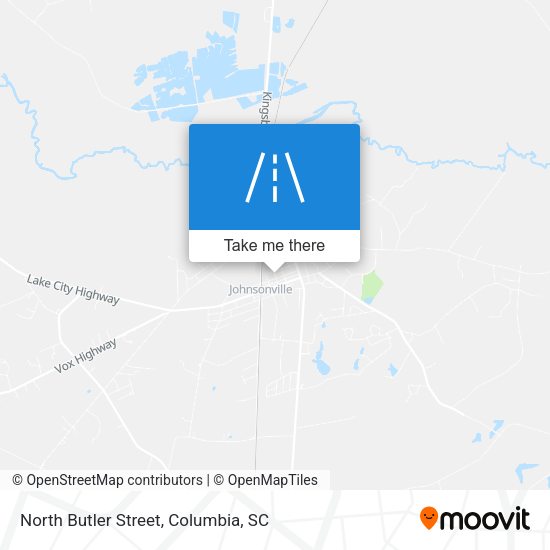 North Butler Street map
