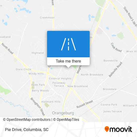 Pie Drive map
