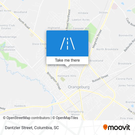 Mapa de Dantzler Street