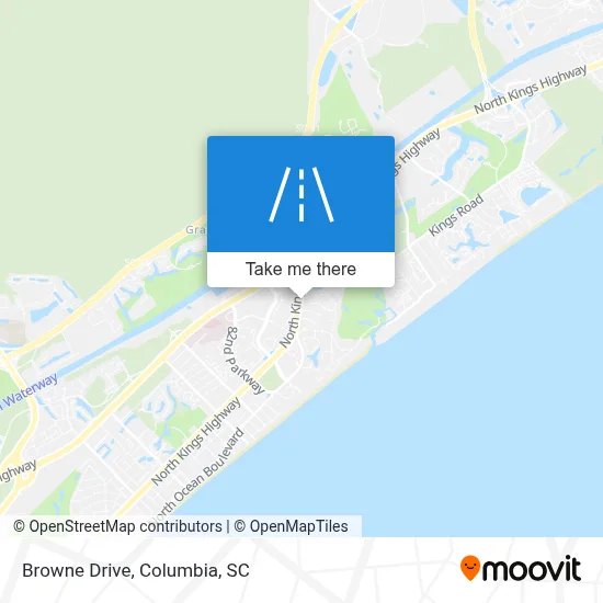 Browne Drive map