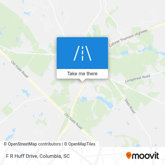 F R Huff Drive map